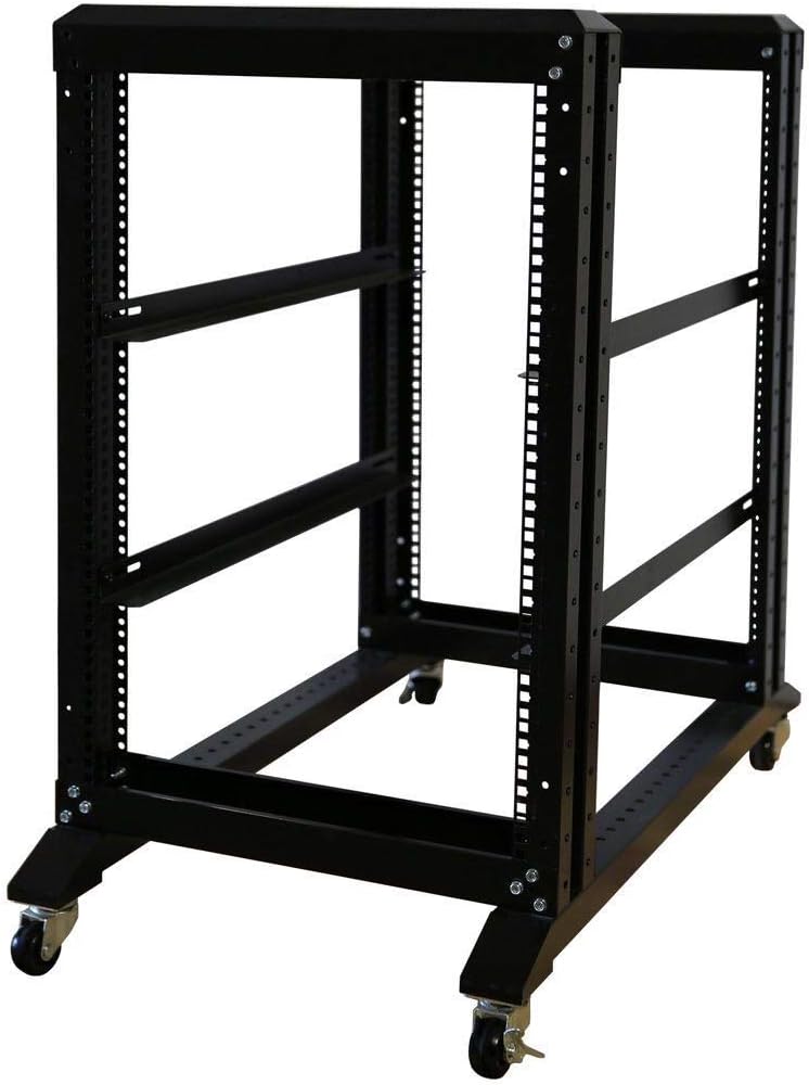 4 Post 19 inch Adjustable Cold Rolled Steel Server Rack T4417