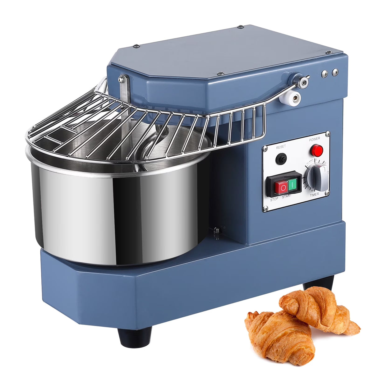 Commercial Dough Mixer, 8Qt Capacity, 450W Dual Rotating Dough Kneading Machine with Stainless Steel Bowl, Safety Shield, 110V K93416