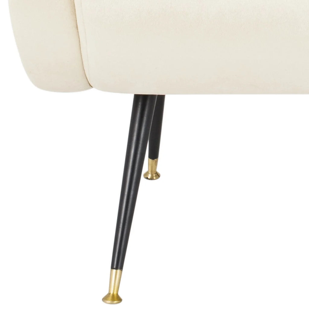 Camel Velvet Accent Chair Y66934