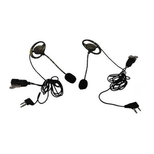 2 PK Camo GMRS Headset with Microphone & PTT A671