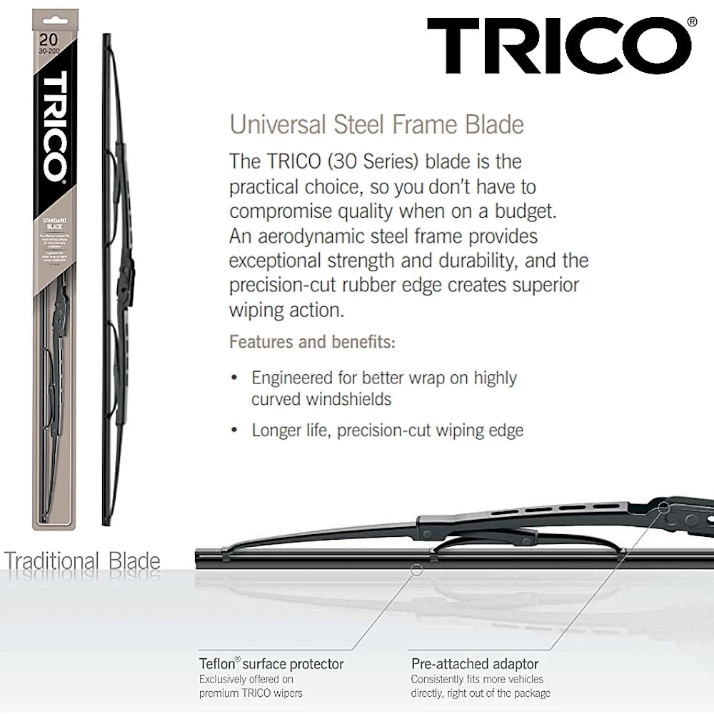 Wiper Blades Set of 3 with Rear Wiper Q6084