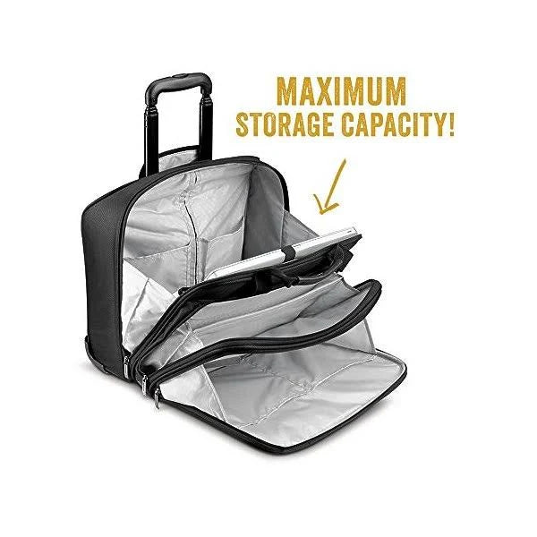 Black/Grey 17.3 inch Rolling Laptop Bag M99617