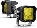 Yellow 3 inch SAE Fog Lights 36W LED Pods Lights, Pair M60005