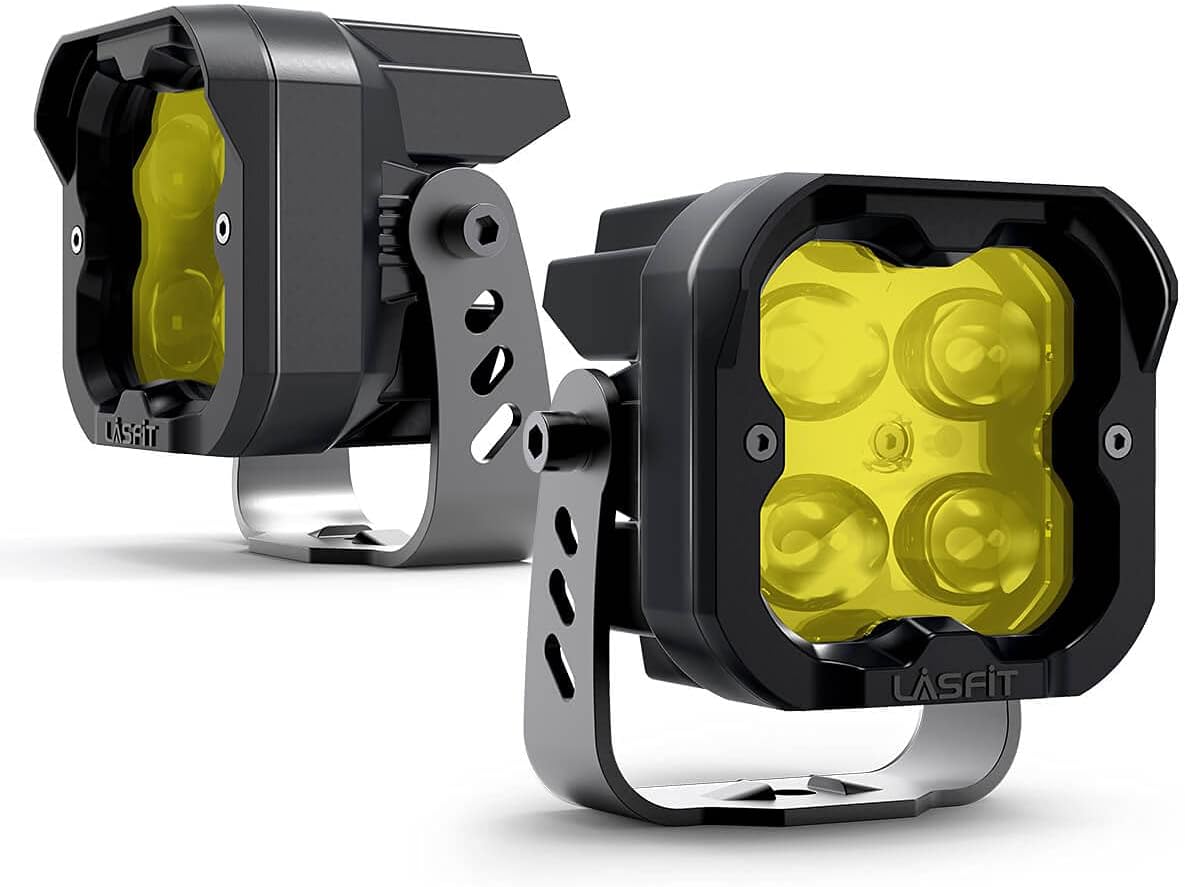 Yellow 3 inch SAE Fog Lights 36W LED Pods Lights, Pair M60005