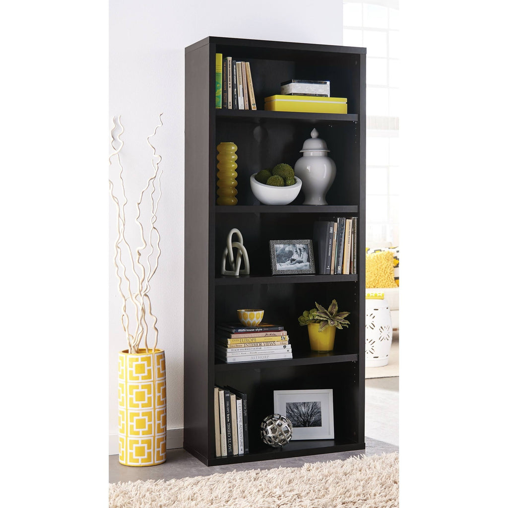 Black Walnut 5-Shelf Bookcase H40393