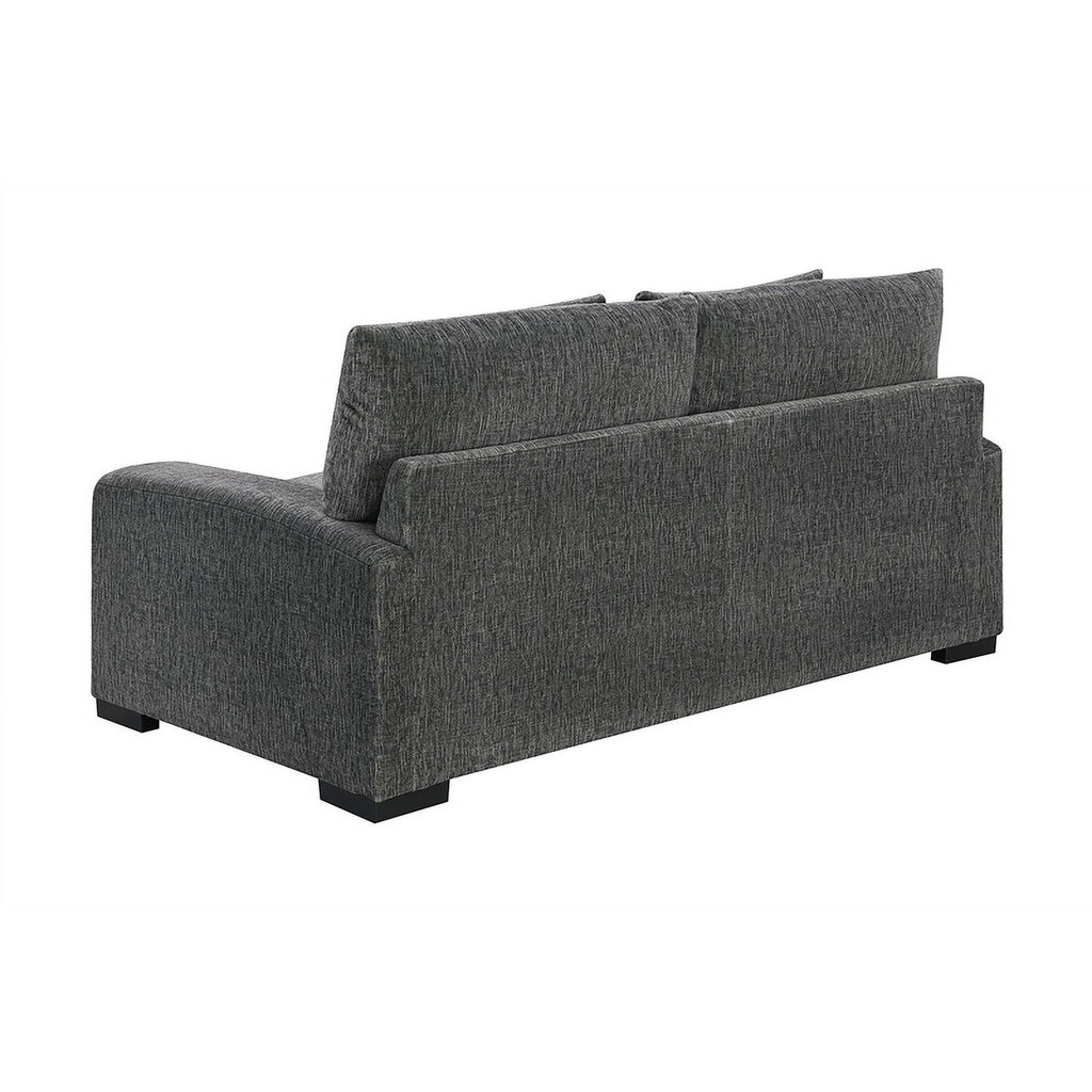 Gray Soft Microfiber Loveseat P21399