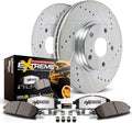 Drilled/Slotted Brake Rotors Carbon-Fiber Ceramic Brake Pads Calipers C44738