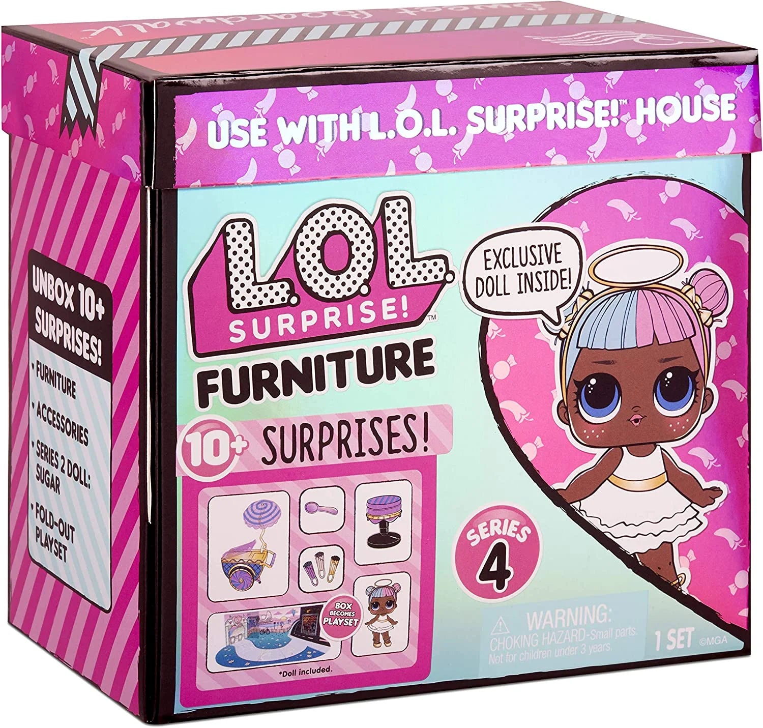 Doll Candy Cart Furniture Set with Sugar Doll and 10+ Surprises P2128
