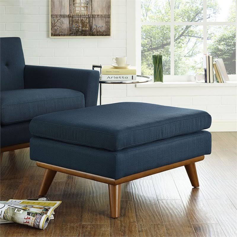Azure Fabric Ottoman A2928