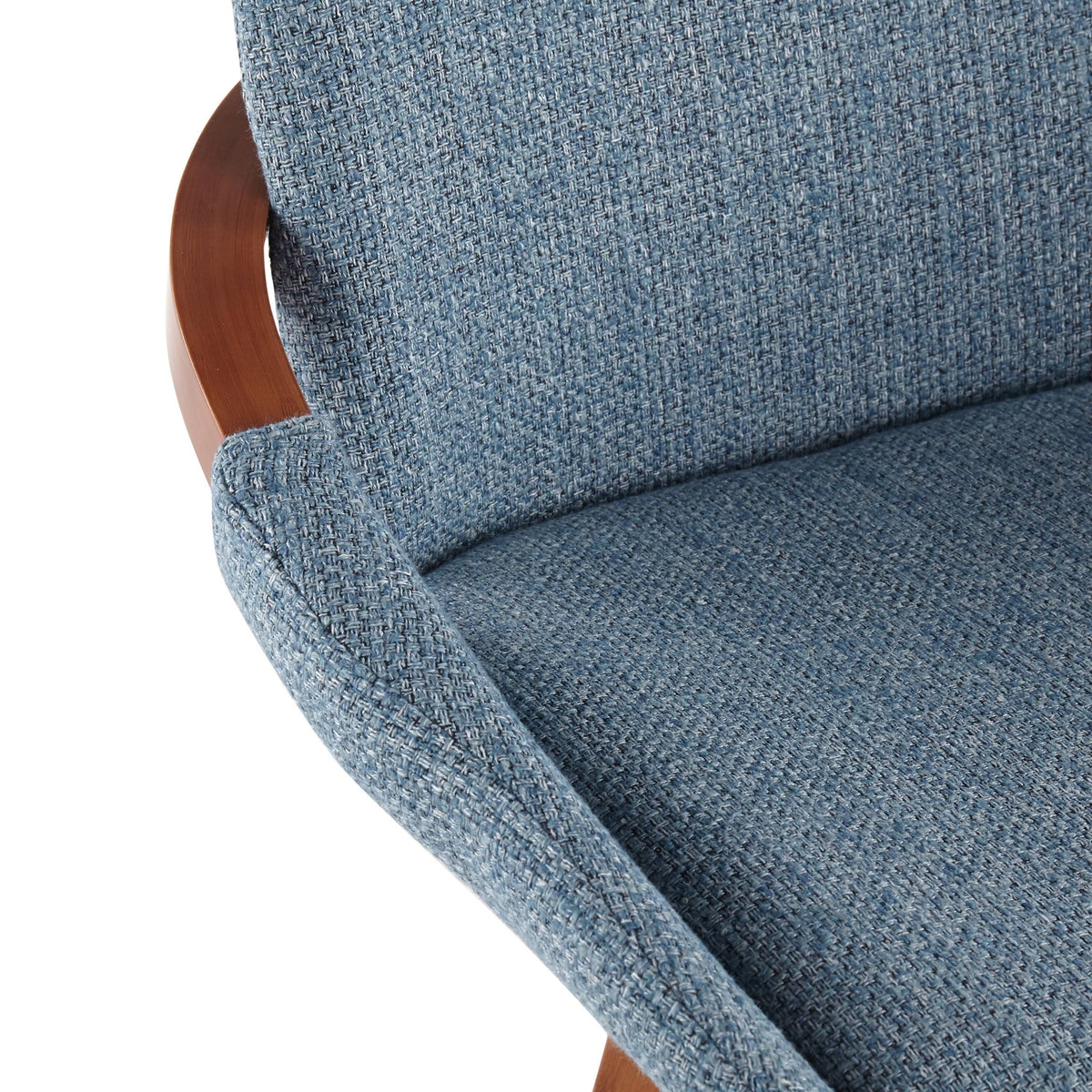 Blue Noise Fabric Counter Stool H5386