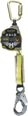 11 ft. Nylon Webbing with Carbineer, Swivel Top, Steel Snap Hook L86449