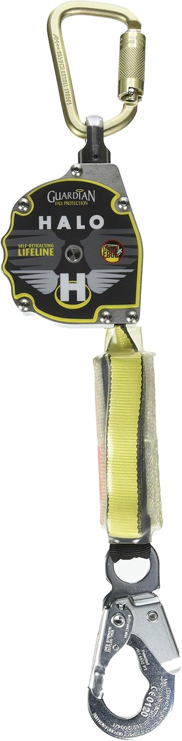 11 ft. Nylon Webbing with Carbineer, Swivel Top, Steel Snap Hook L86449
