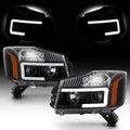 Black Housing LED Projector Headlights Pair E545245