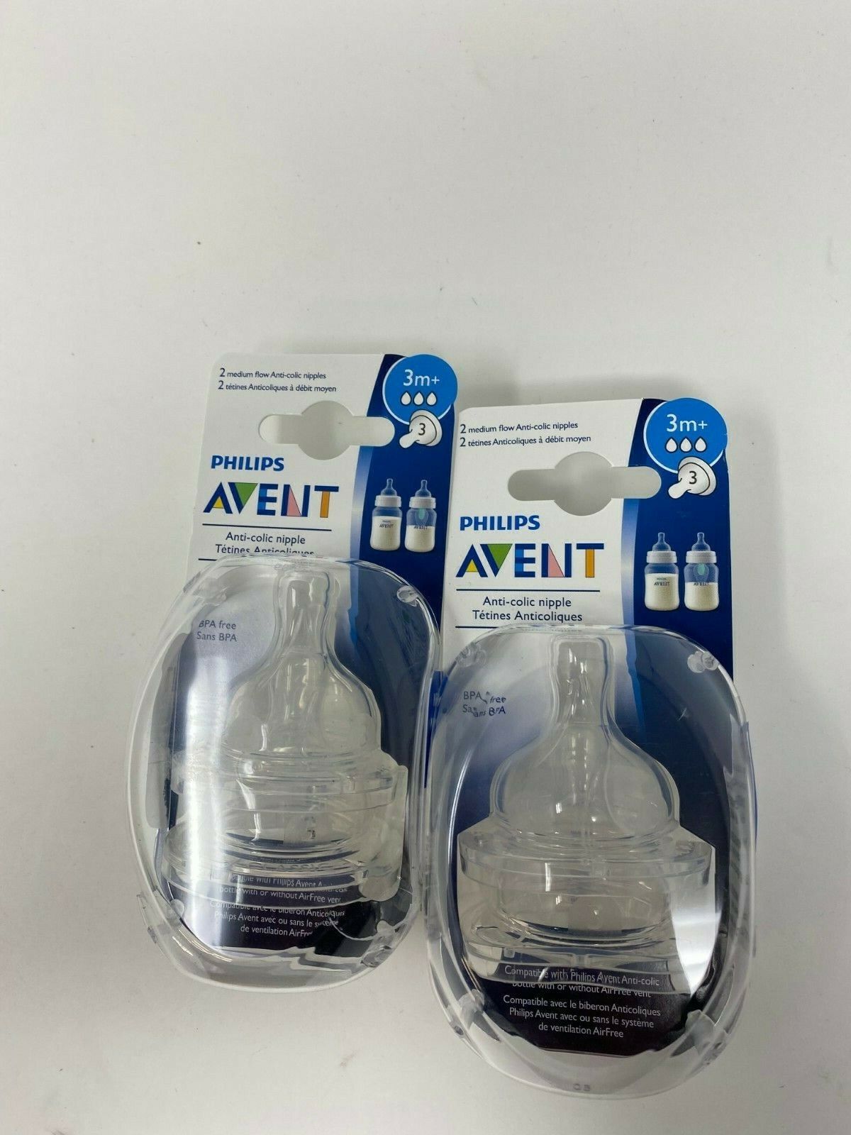 Medium Flow AntiColic Baby Bottle Nipple 2 Packs Of 2 R412