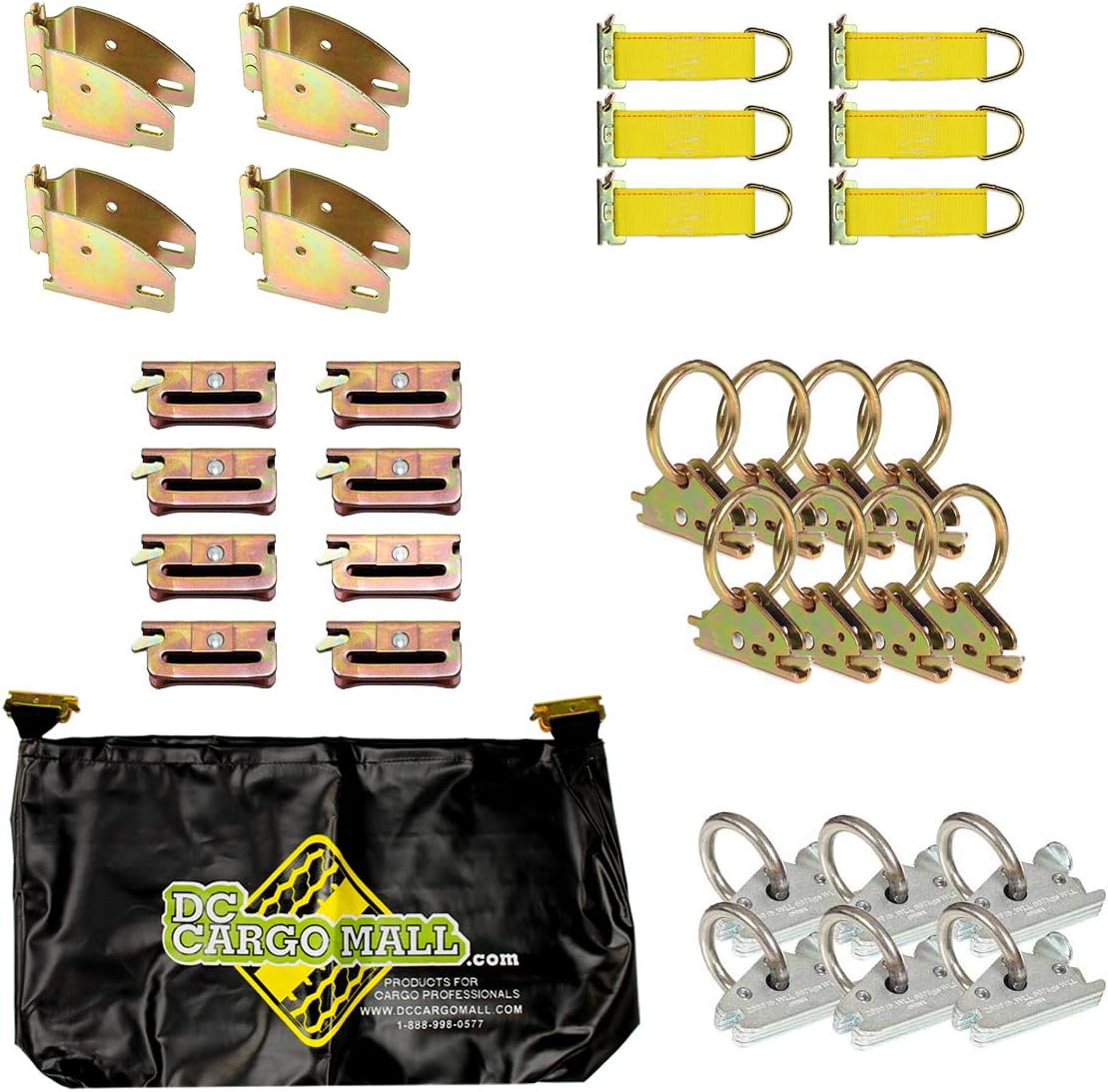 32 Piece E-Track Tie-Down Kit with Storage Bag W600