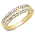 18K Yellow Gold Diamond Bridal Ring Y2911