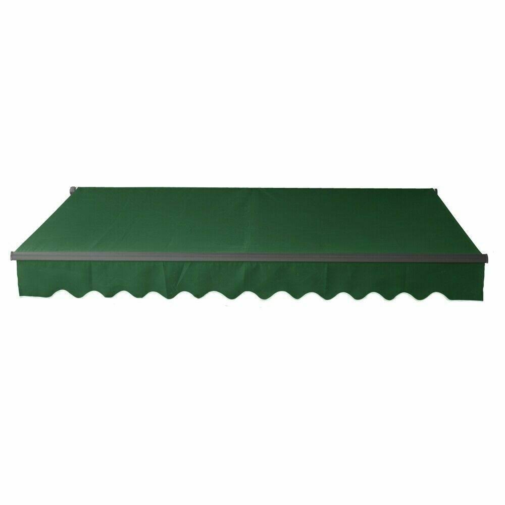 12 x 10 ft. Black Frame Retractable Patio Canopy Awning S669332