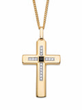Gold-Plated 22" Cross Pendant Necklace K16082