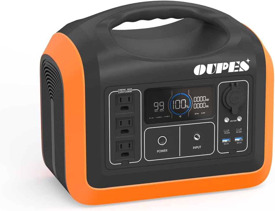Portable Power Station LiFePO4 Battery with 2 X100W Solar Panel M81820