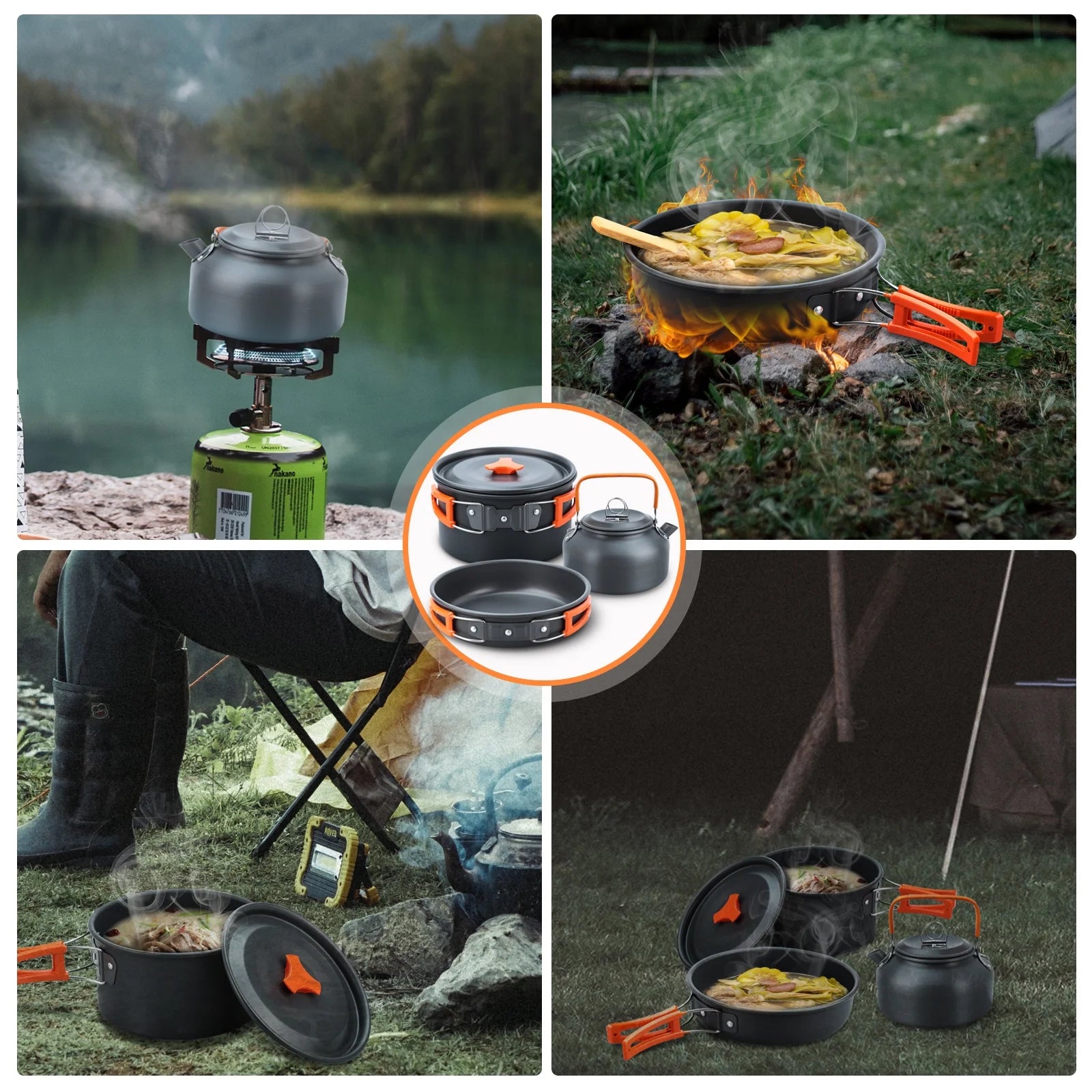 16pcs Camping Cookware Set O49811