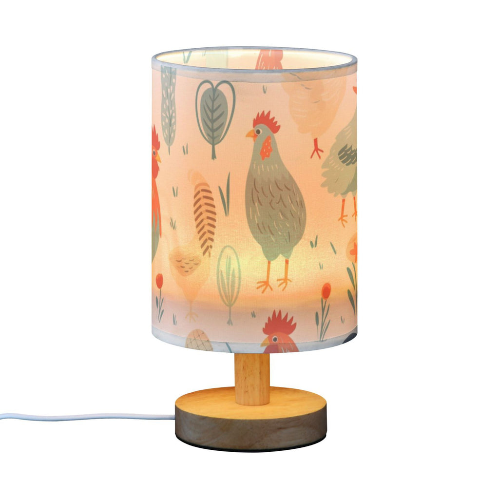 Retro Cylinder Bedside Table Lamp with USB Charging Port P2117