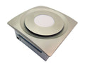 Satin Nickel Bathroom Fan with Light and Sensor Y35282
