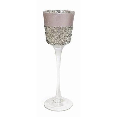 Glass Candle Holder O26340