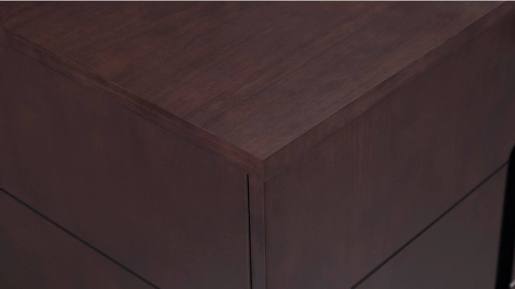 Dark Walnut 2 Door Storage Printer Cabinet T930