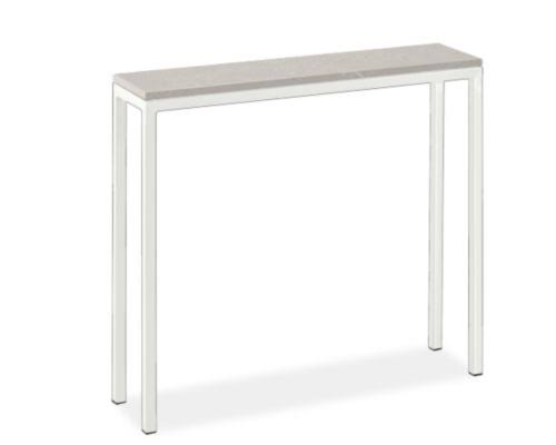 Grey Console Table with Quartz Top P248477