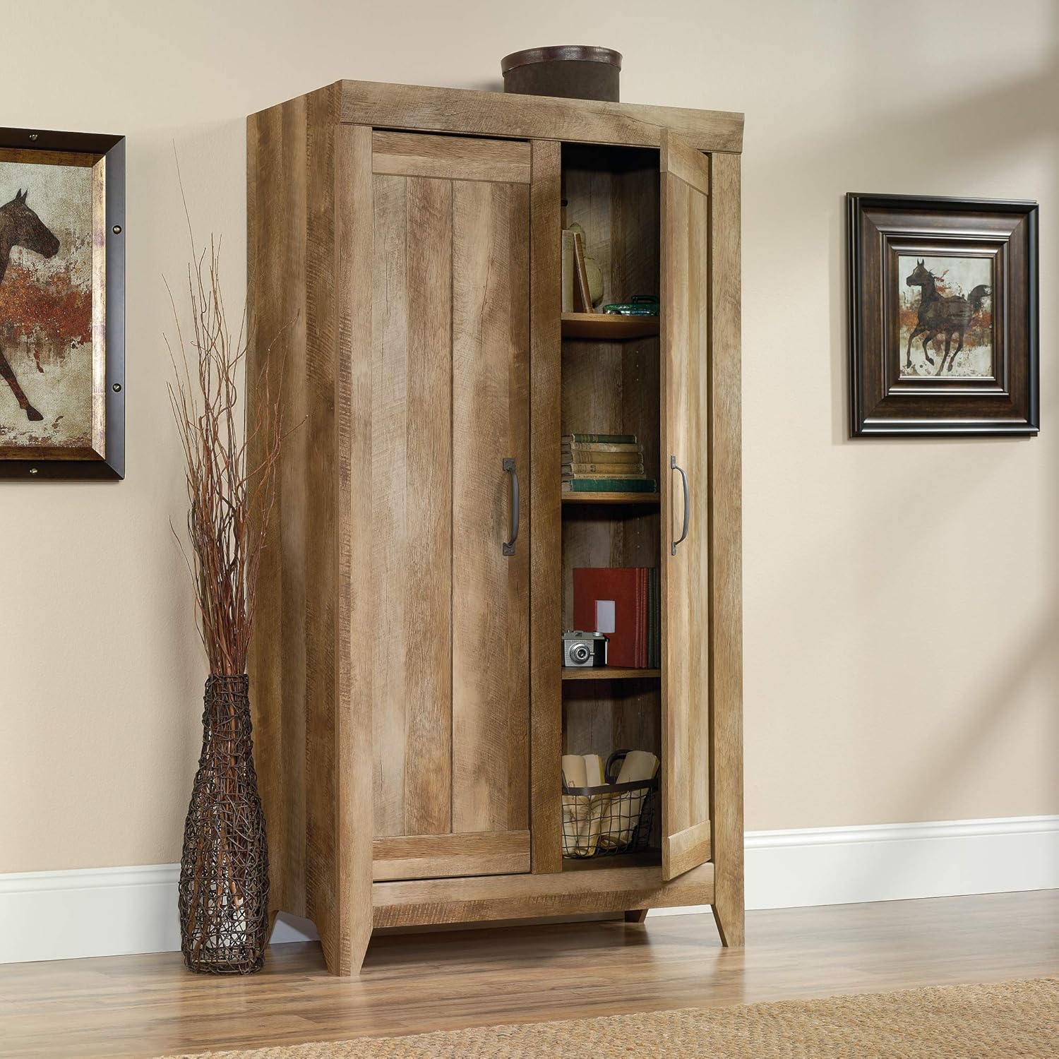 Craftsman Oak Storage Cabinet X424857