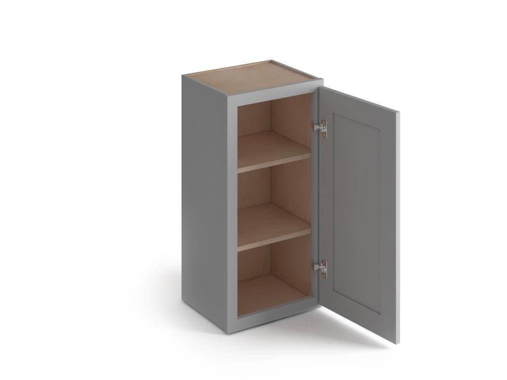 21-in W x 36-in H x 12-in D Gray Birch Door Wall Stock Cabinet D73660