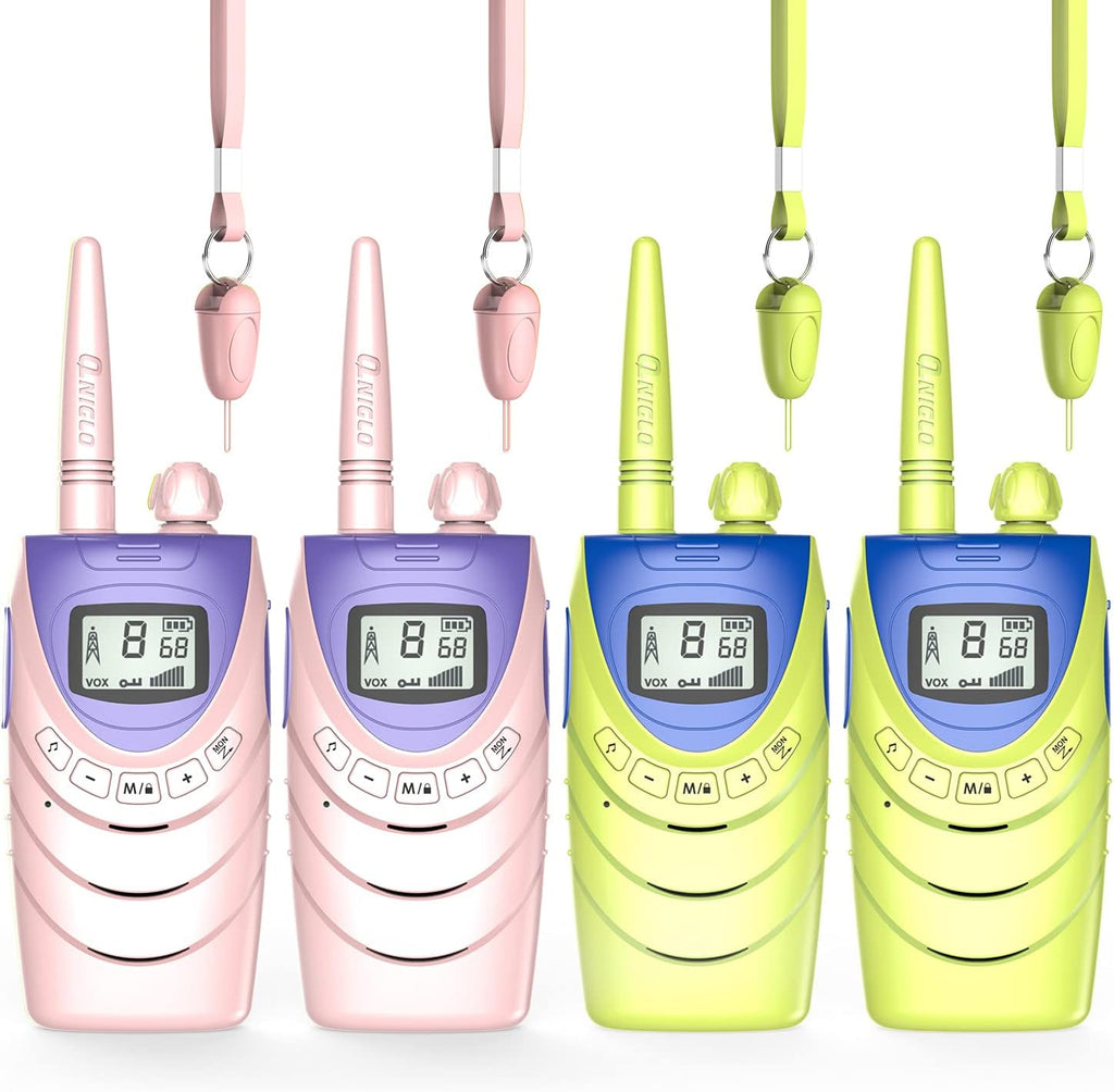 4 Pack Rechargeable Walkie Talkies, 22 Channels FRS 2 Way Radios I28769