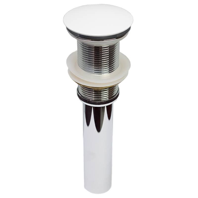 White Brass Bathroom Sink Drain Q5107