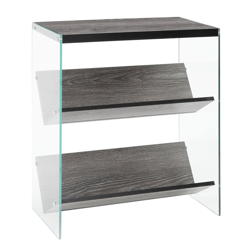 Glass/Wood Bookcase M4499