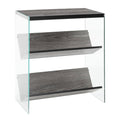 Glass/Wood Bookcase M4499