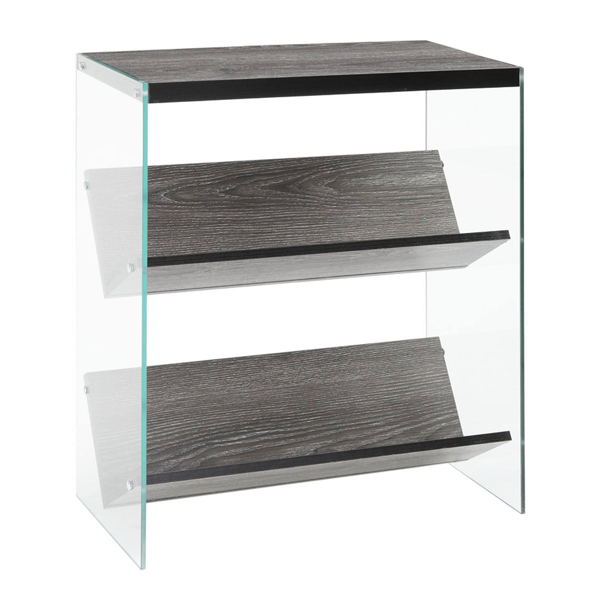 Glass/Wood Bookcase M4499