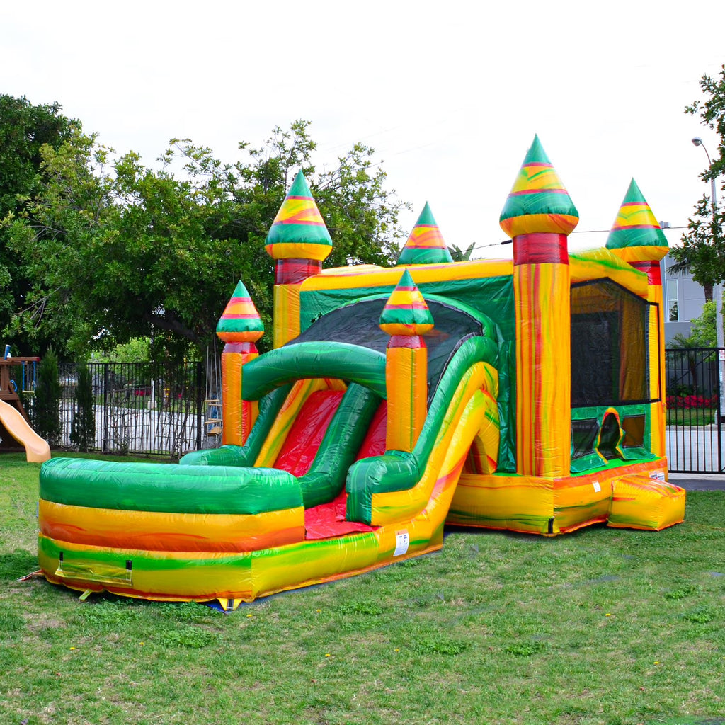 Commercial Grade Bounce House Water Slide with Pool with Blower L711