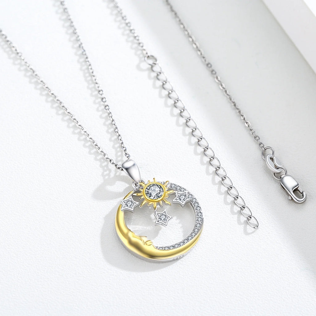 925 Sterling Silver Cubic Zirconia Pendant Necklace D51610