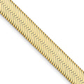 14K 24 inch 6.5mm Herringbone Chain with Lobster Clasp C837633