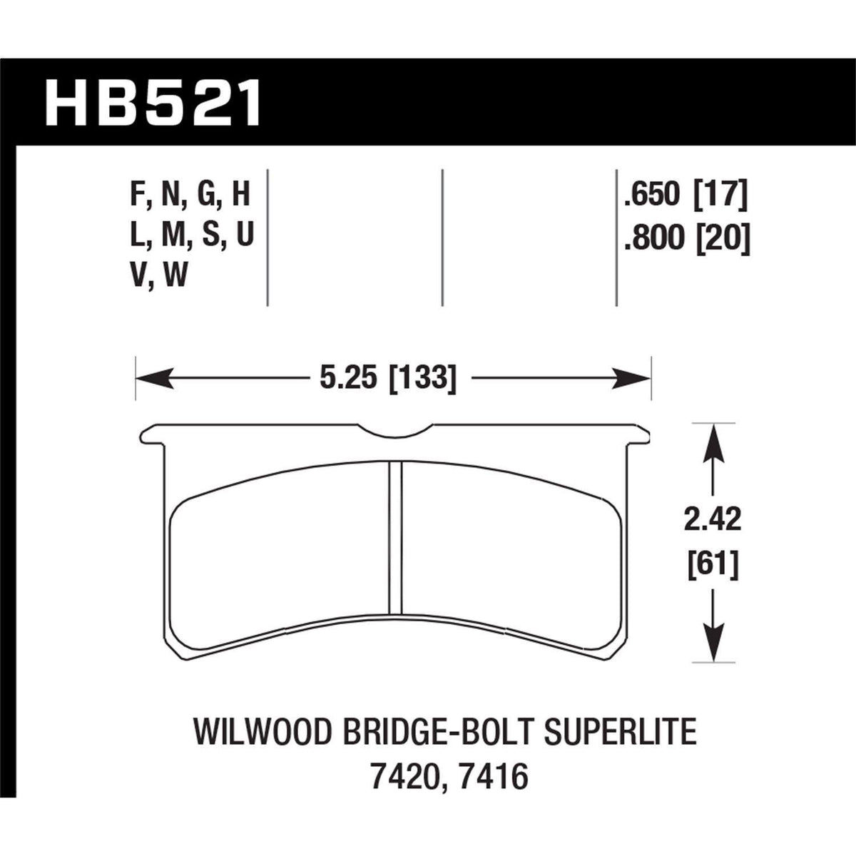 DTC-70 Brake Pads B964