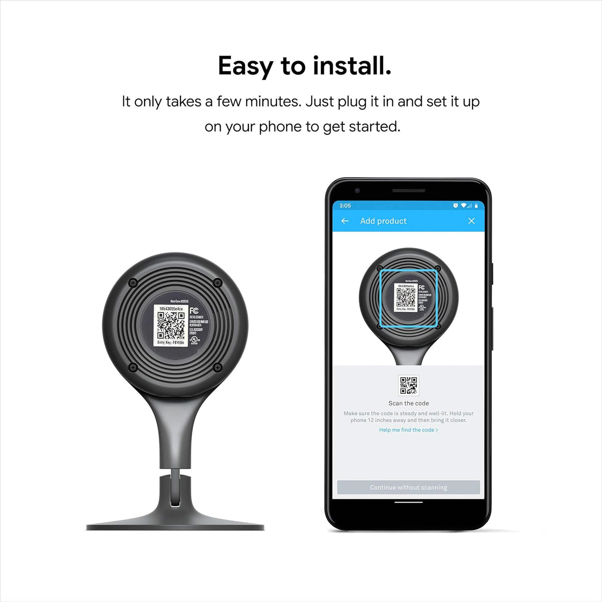 Indoor Security Camera with Night Vision V3920