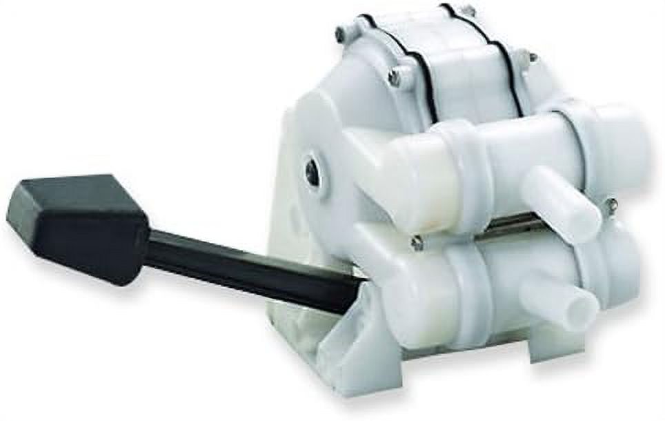 White Double Action Manual Foot Pump for Boats F534