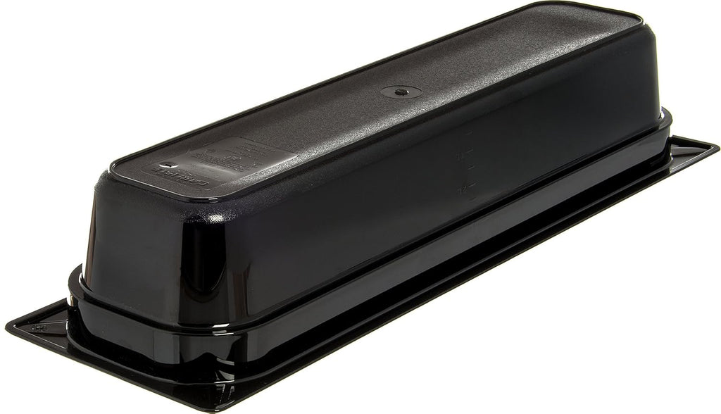 Polycarbonate Half-Size Long Food Pan, 5.1 qt, Black (Case of 6) W2543
