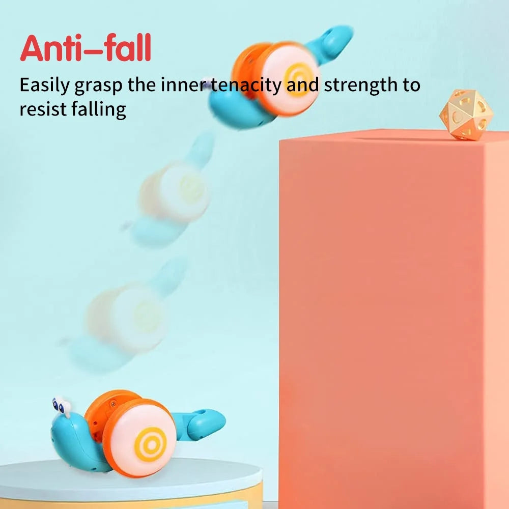 Colorful Light Music Push Pull Snail Toddler Toy T2184