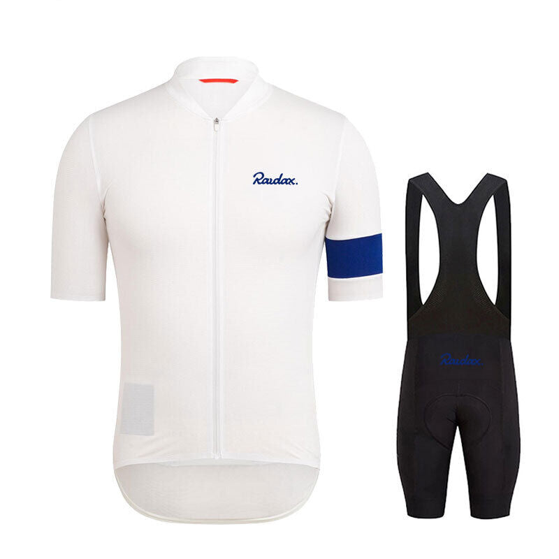 Men Short Sleeve Cycling Jersey Bib Shorts Set I878471