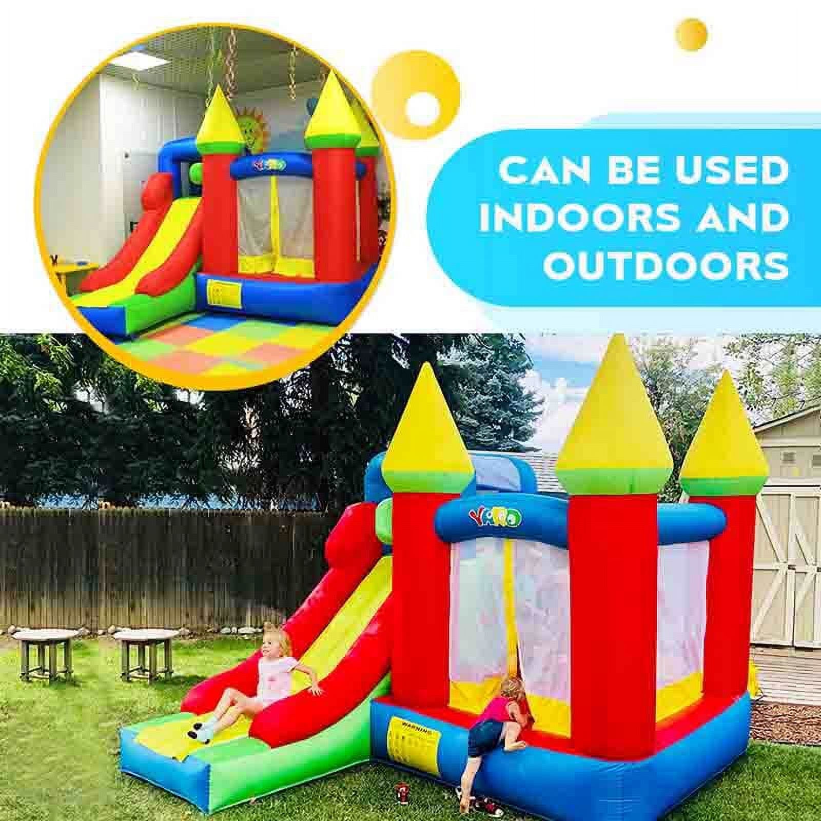 Inflatable Bounce House with Slide and Air Blower W751851