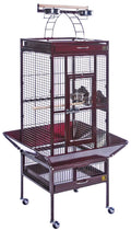 18x22 x 18x22 x 57x22 Garnet Red Wrought Iron Cage W2006