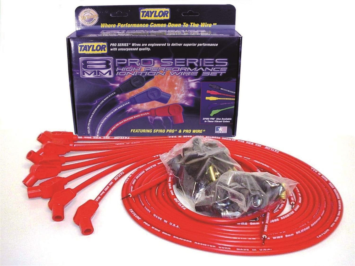 Red 8mm Spark Plug Wire Set Pack of 2 X99164