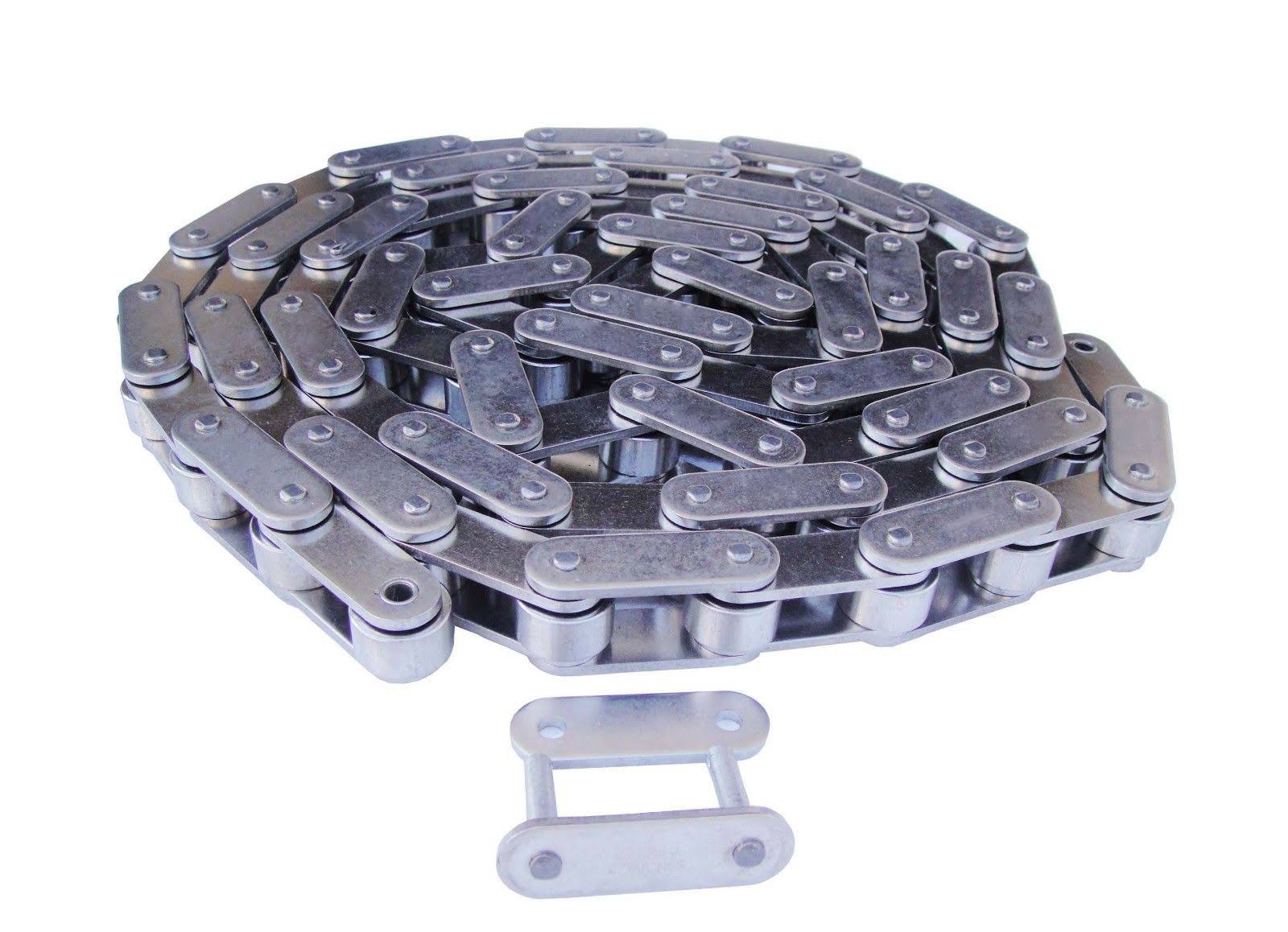Heavy Duty Stainless Steel Roller Chain 10 Feet with 1 Connecting Link Y6595