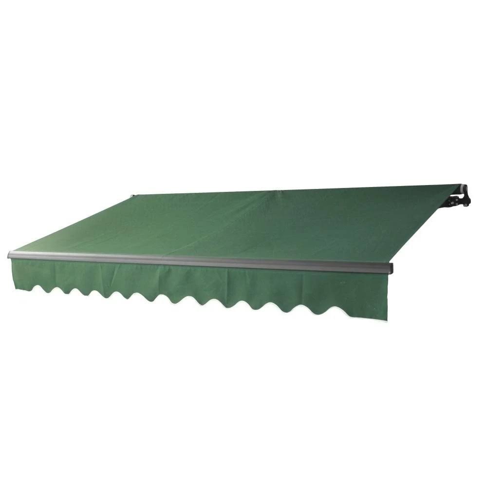 12 x 10 ft. Black Frame Retractable Patio Canopy Awning S669332